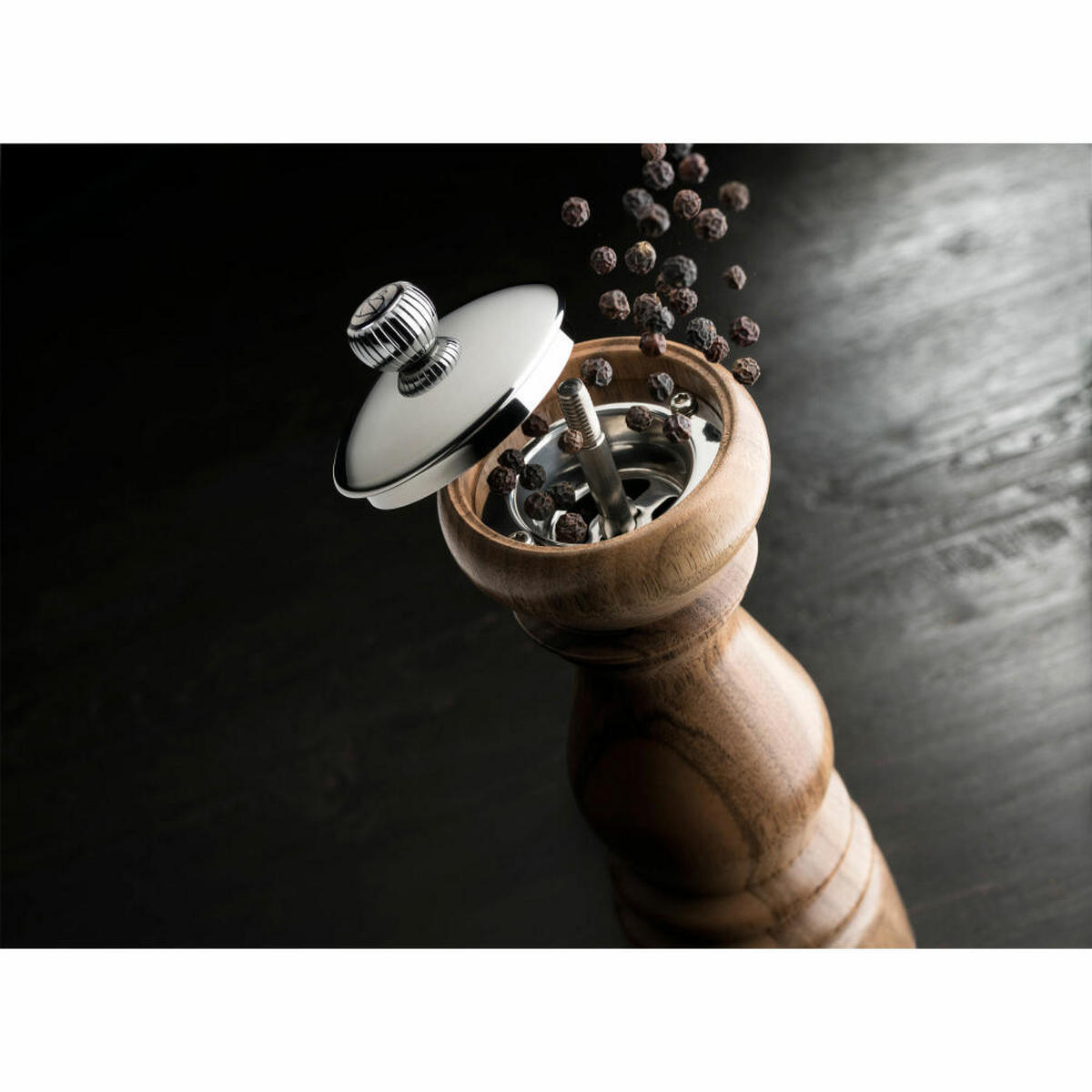 PFEFFERMÜHLE Paris Icone 18cm Walnußholz Stahlmahlwerk - Braun, Holz (6/18/6cm) - PEUGEOT