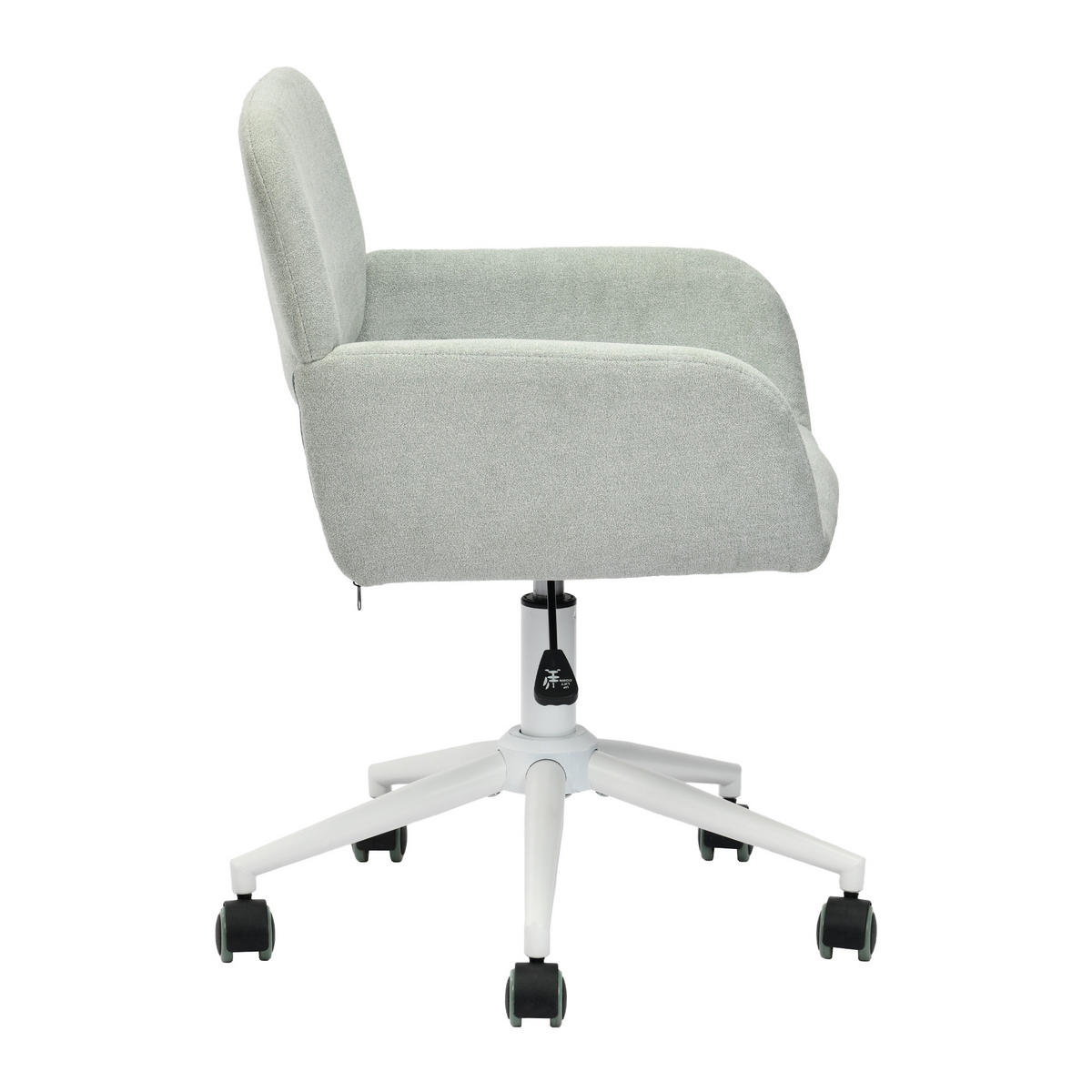 DREHSTUHL Grün - Grün, Textil/Metall (54/85/56cm) - Urban Meuble