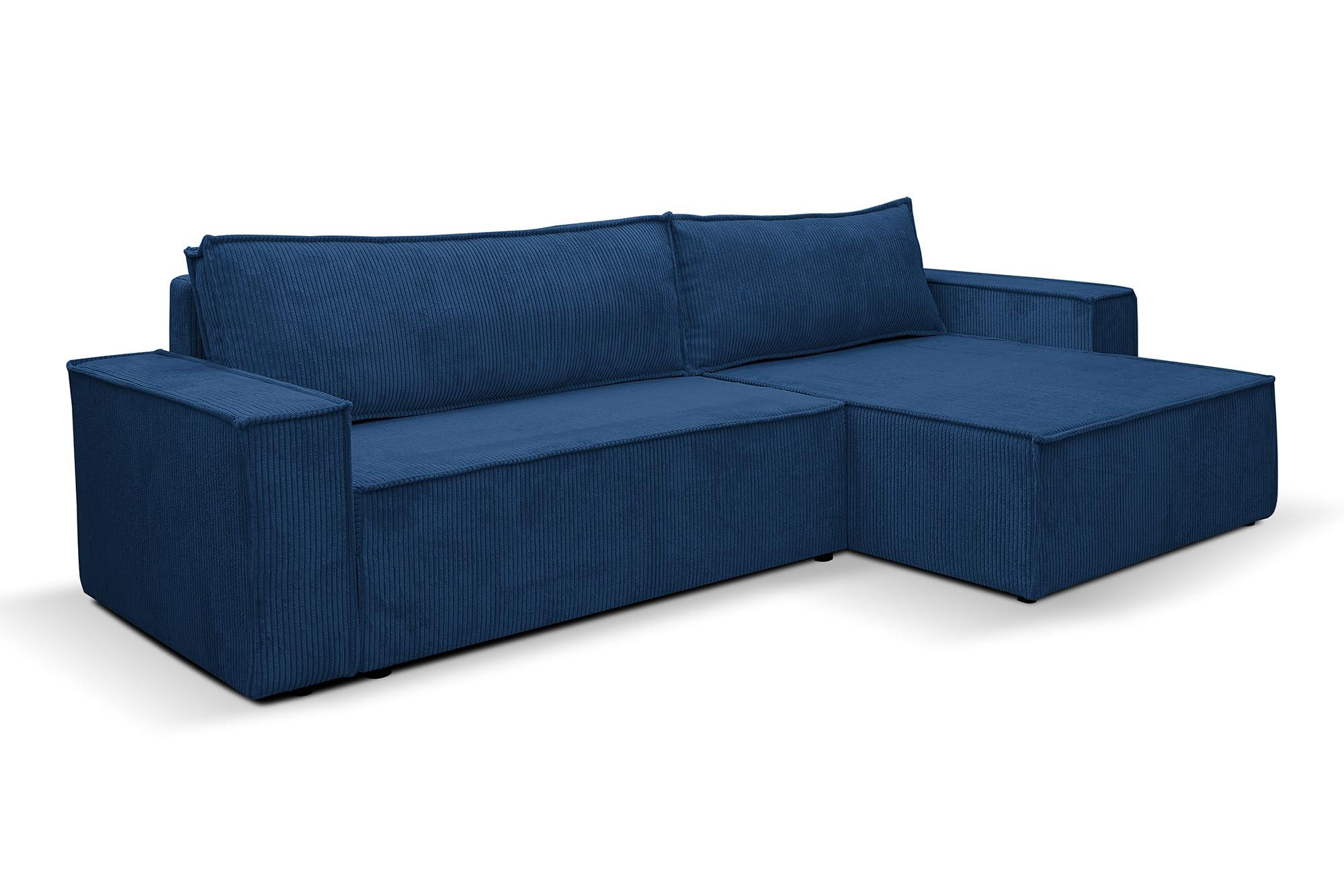 Venasi Möbel Ecksofa Blau 274x142 cm