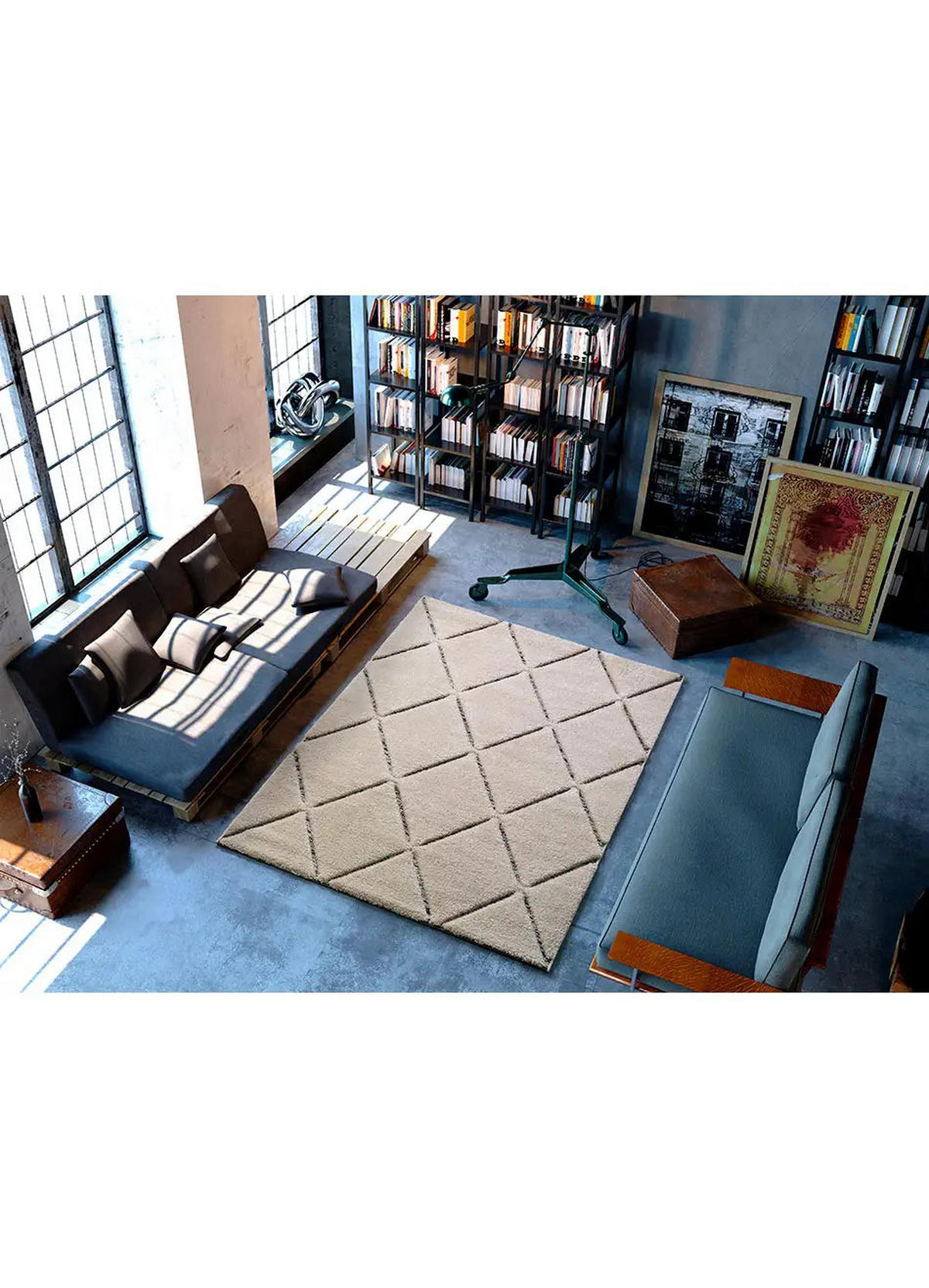 HOCHFLORTEPPICH Weiß Swansea 200/290 cm - Weiß, Textil (200/290cm) - Atticgo