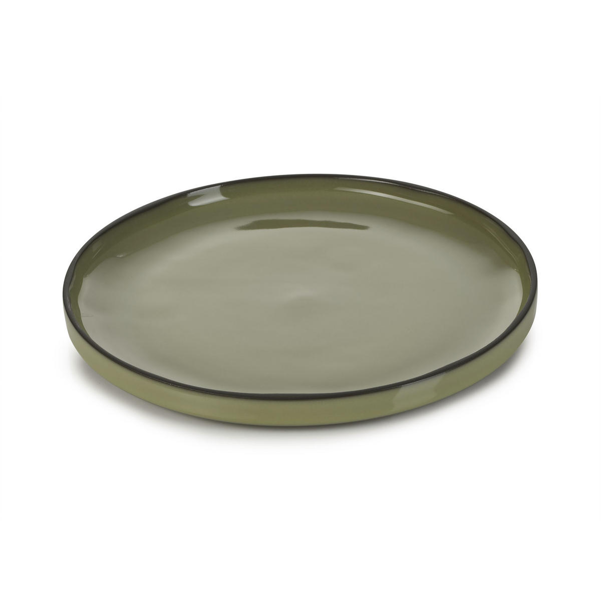 DESSERTTELLER CARACTERE 21 cm Kardamom - Dunkelgrün, Keramik (21cm) - Revol Porcelaine France