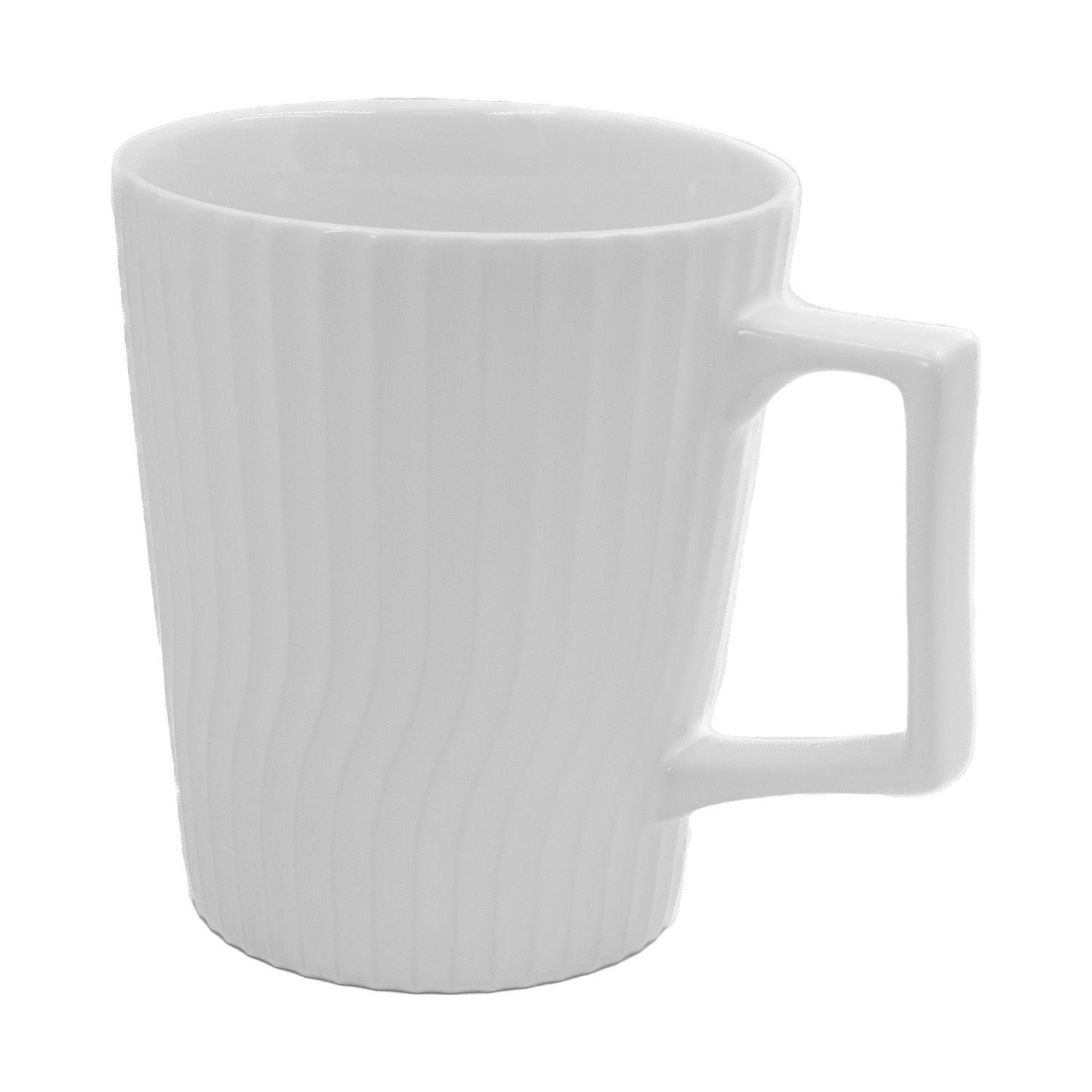 KAFFEETASSE 400 ml - Weiß, Keramik (9.4/10.5/12.5cm) - Intirilife
