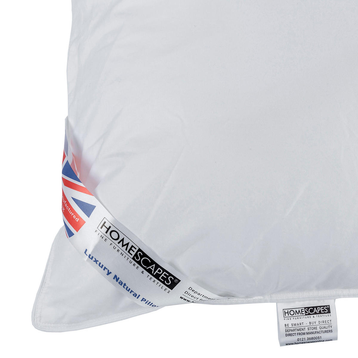 KOPFKISSEN Super-Mikrofaser mit Kamille 48/74 cm - Weiß, Textil (48/74cm) - Homescapes