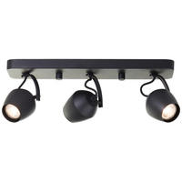 LED SPOT Vertino Schwarz 10/45/17 cm - Schwarz, Kunststoff (20cm) - Brilliant