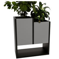 BLUMENKASTEN - Dunkelgrau, Holzwerkstoff (23/50/44cm) - RAUMHIRSCH FURNITURE