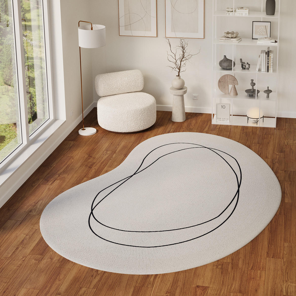 TEPPICH WISP Weiß 200/300 cm - Weiß, Textil (200/300cm) - Tapiso