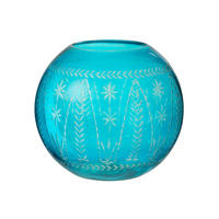 VASE TARIFA - Glas - Blau - Ø 27 cm - Blau, Glas (27/26cm) - J-Line