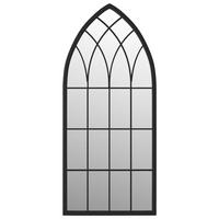 SPIEGEL Schwarz 100x45 cm Eisen für den Innenbereich - Schwarz, Metall (100/45/1cm) - furnicato