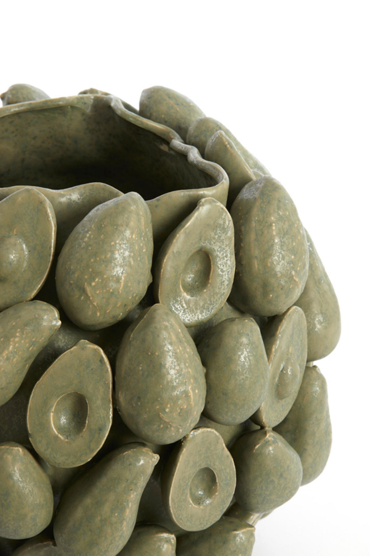 VASE Avocadogrün Ø36/31,5 cm - Grün, Keramik (31.5cm) - Light & Living