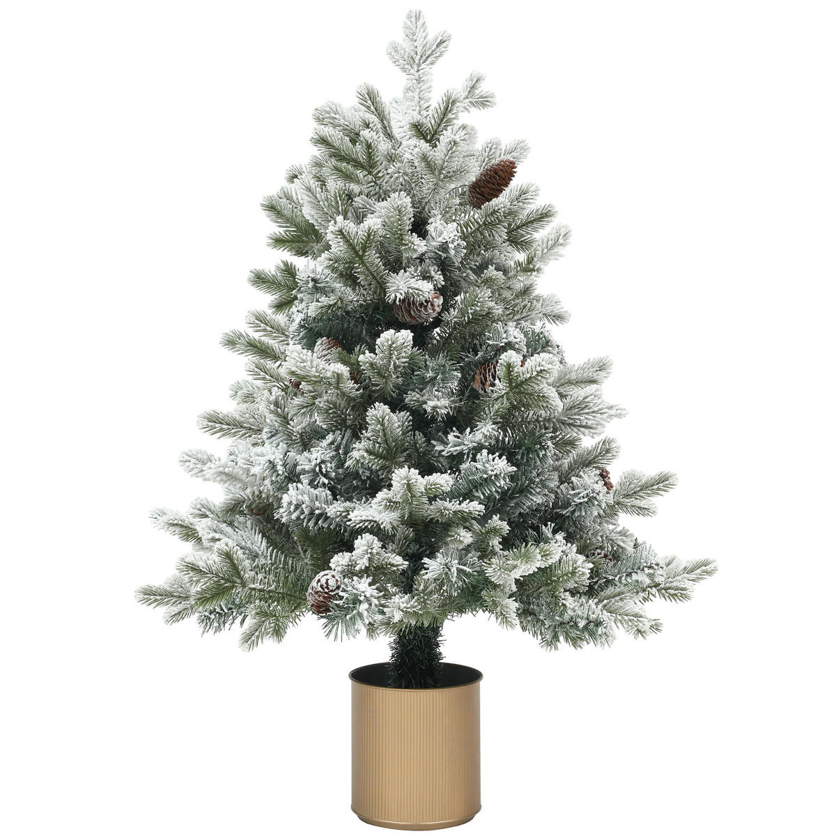 WEIHNACHTSBÄUME Grün 60.0/60.0/100.0cm - Grün, Kunststoff (100cm)