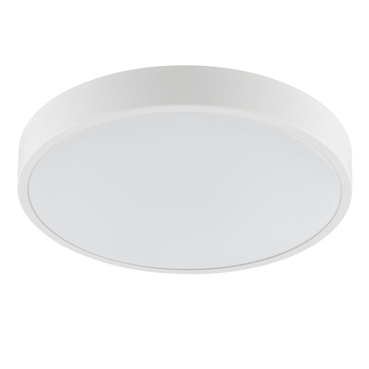 LED DECKENLEUCHTE Slimline Weiß 39/39/5,5 cm - Weiß, Metall (39/39/5.5cm) - Brilliant