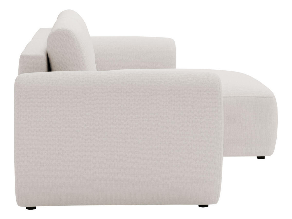 ECKSOFA Suzi - Creme/Schwarz, Holzwerkstoff/Kunststoff (147/261cm) - MIRJAN24