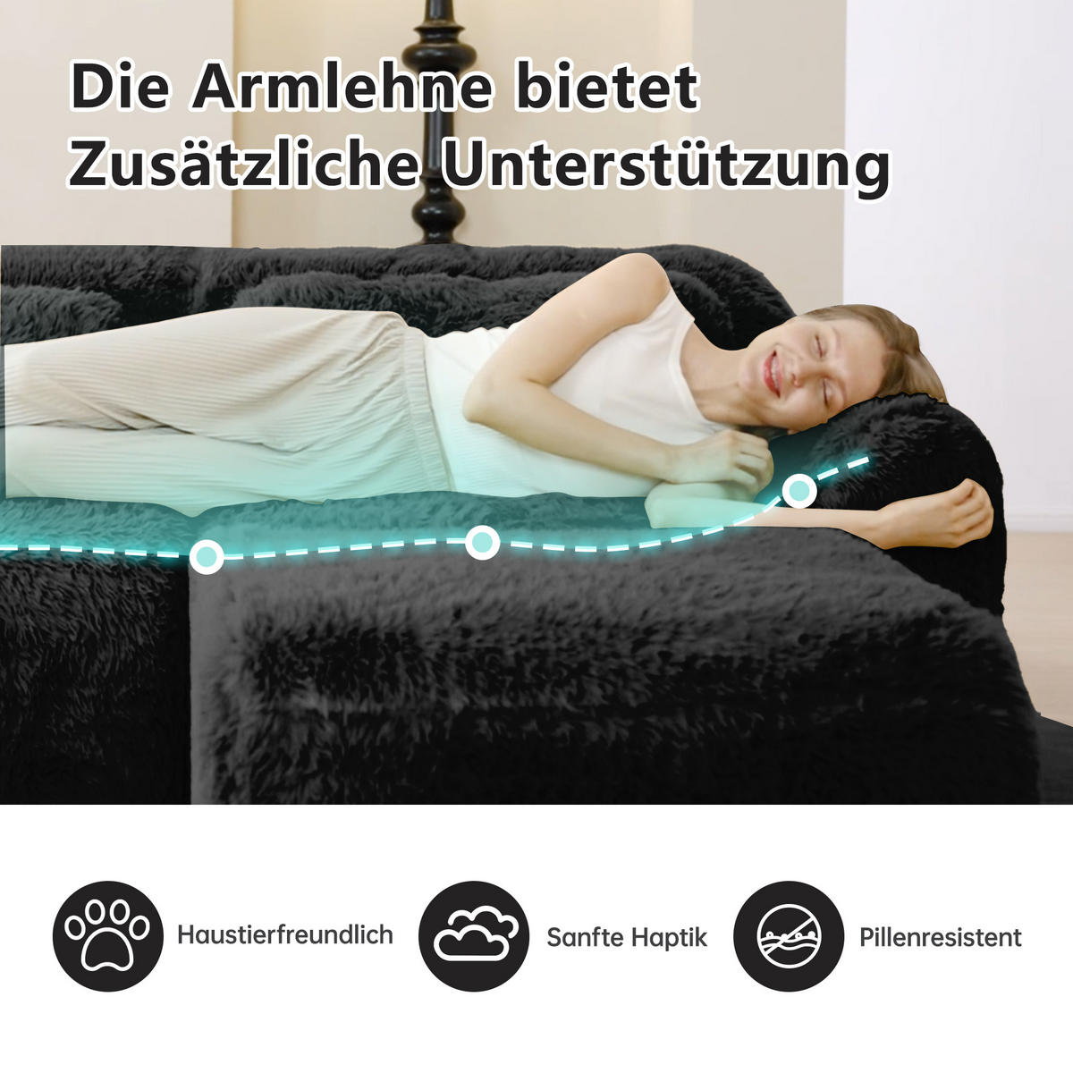 L-FÖRMIGES ECKSOFA Schwarz 378/179/73 cm 4-Sitzer Modular Ohne Montage - Schwarz, Textil (378/179cm) - PANGIVO