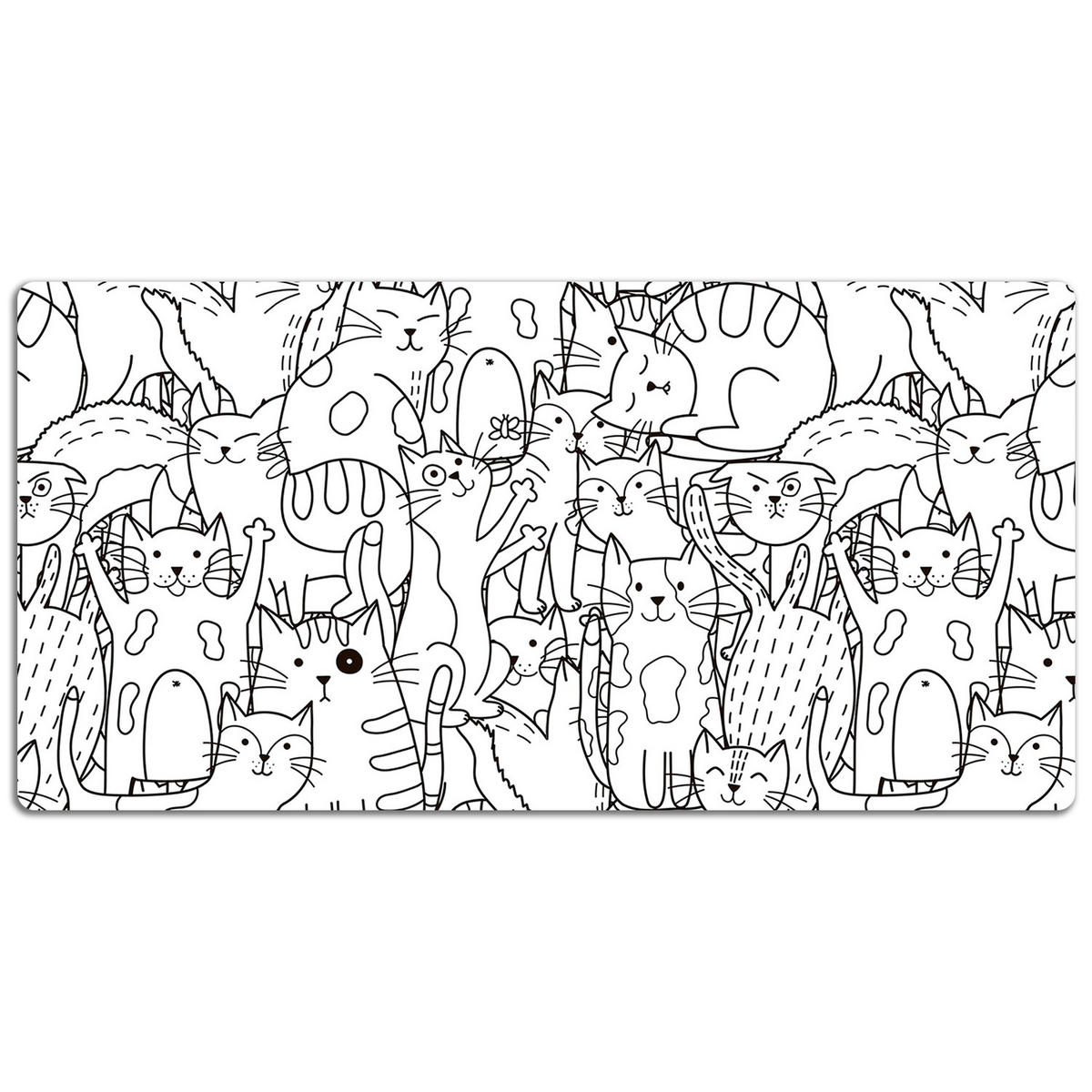 SCHREIBTISCHUNTERLAGE 100x50 cm Weiß - Weiß, Kunststoff (1.6/100/50cm) - ArtPrintCave