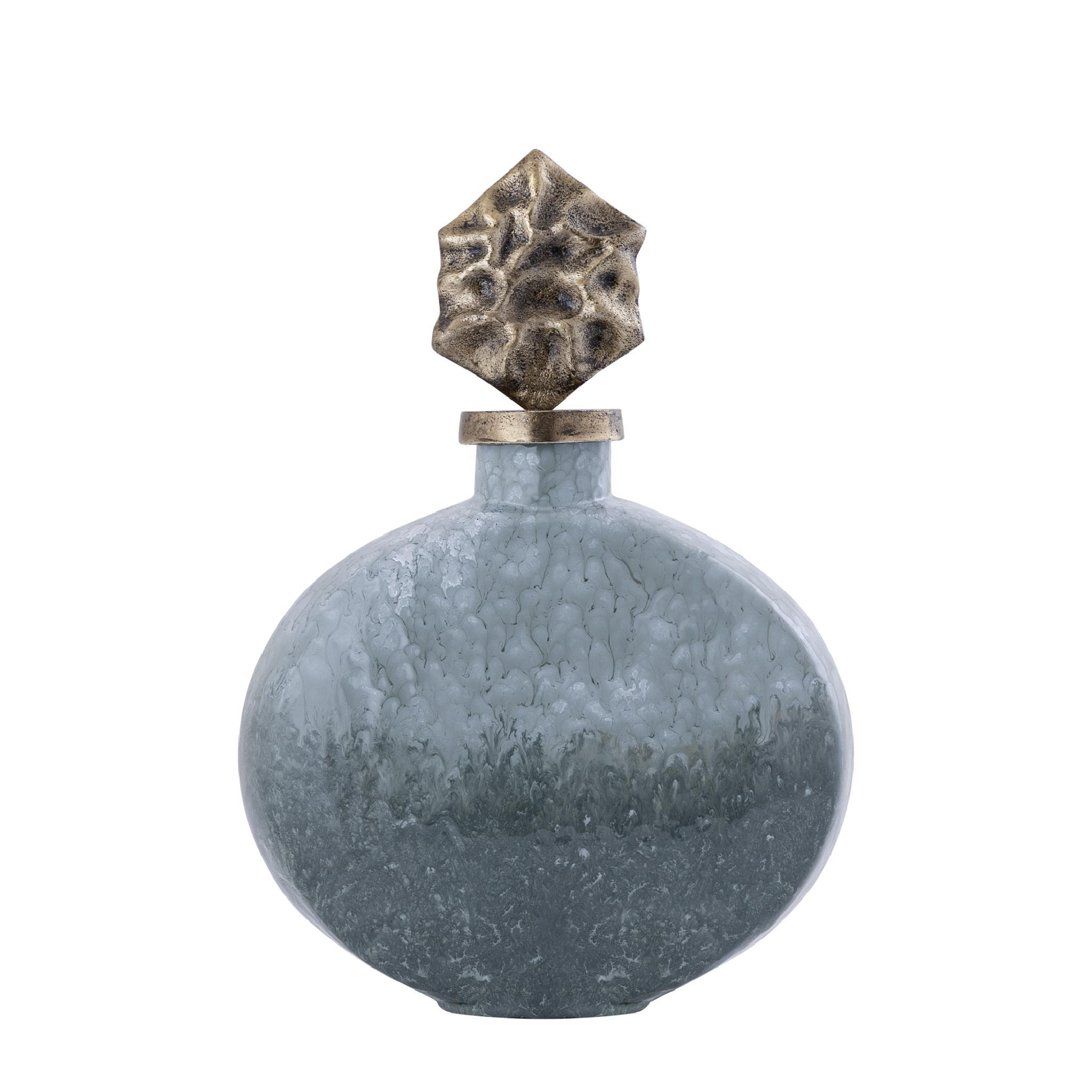 SKULPTUR Cherisee Grün 28/9/36cm - Grün, Glas (9/36/28cm) - PTMD Collection