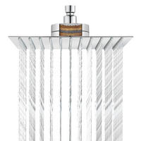 DUSCHKOPF 25cm mit Wasserfilter Chrom - Silberfarben, Metall (25/12.7/25cm)