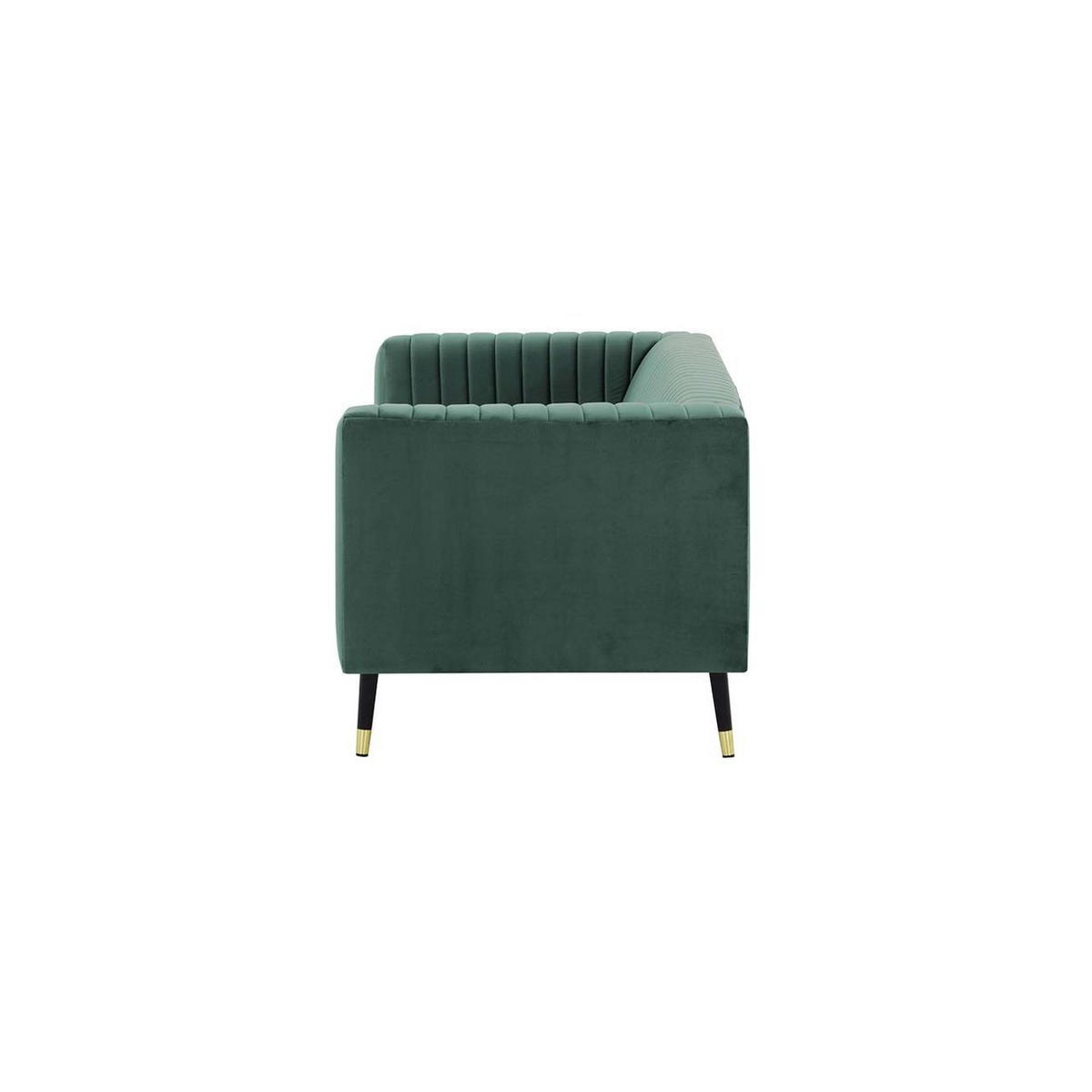 DREISITZER SOFA Slender-Velluto 12 - Blau, Holz/Textil (201/71/83cm) - SLF24