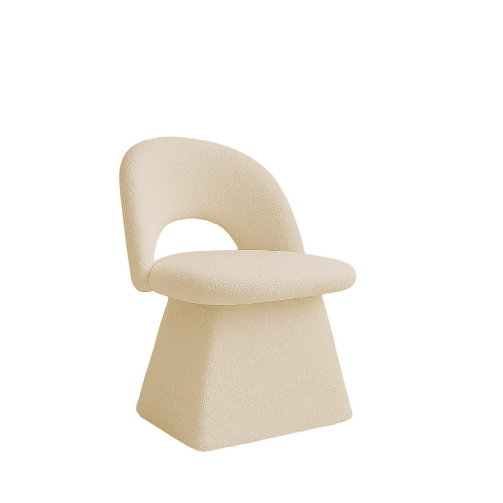 STUHL Abisso Mils Stoff Catch Me Schwenken Hellbeige - Creme, Holz (52/79/57cm) - Kaiser Möbel