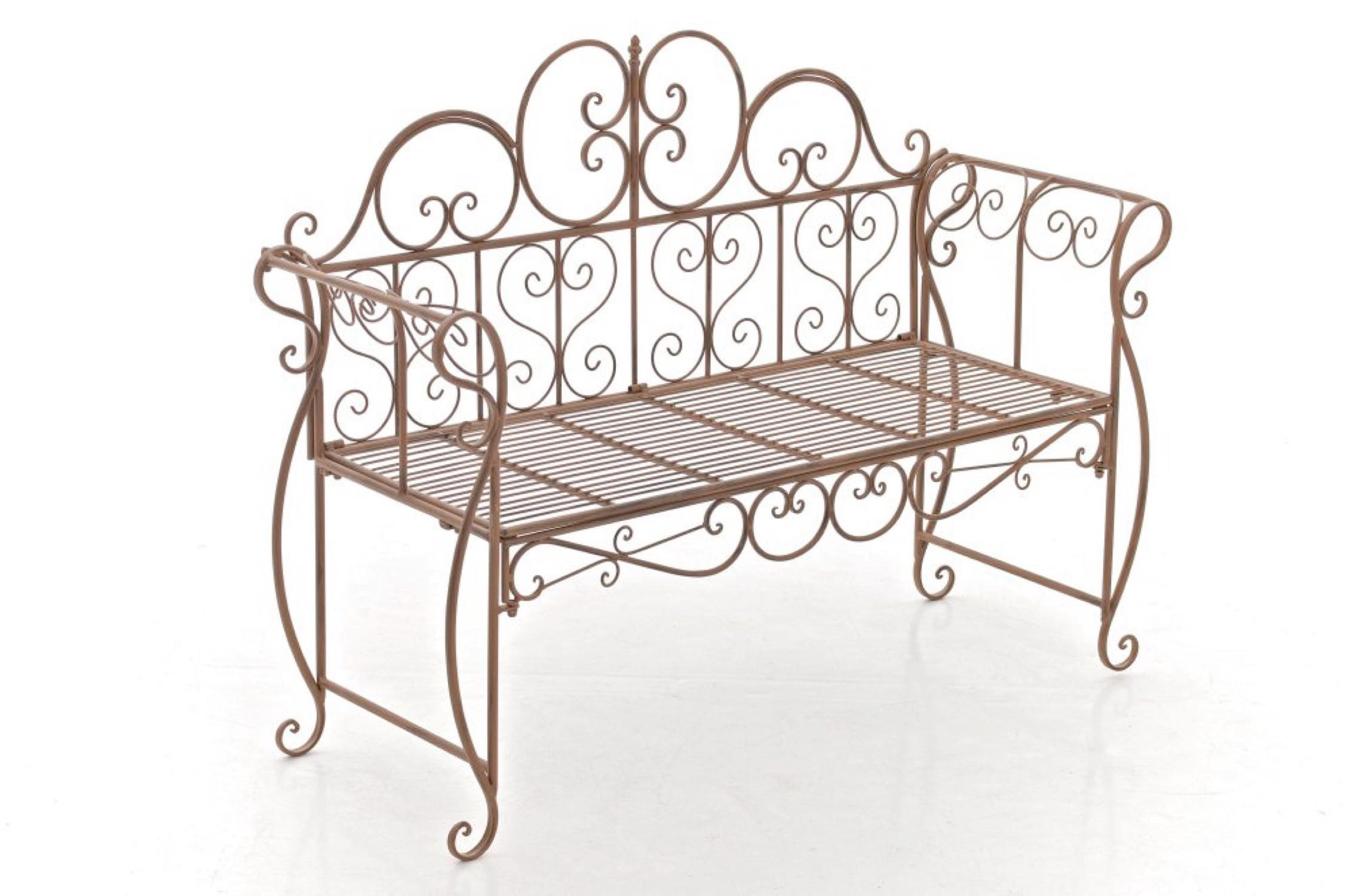 GARTENBANK Minno antik braun - Braun, Metall (128/46/94cm) - TPFGarden