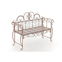 GARTENBANK Minno antik braun - Braun, Metall (128/46/94cm) - TPFGarden