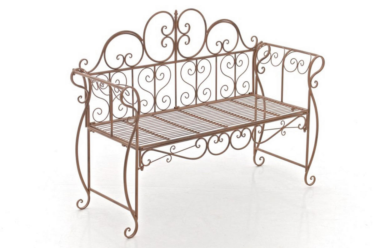 GARTENBANK Minno antik braun - Braun, Metall (128/46/94cm) - TPFGarden