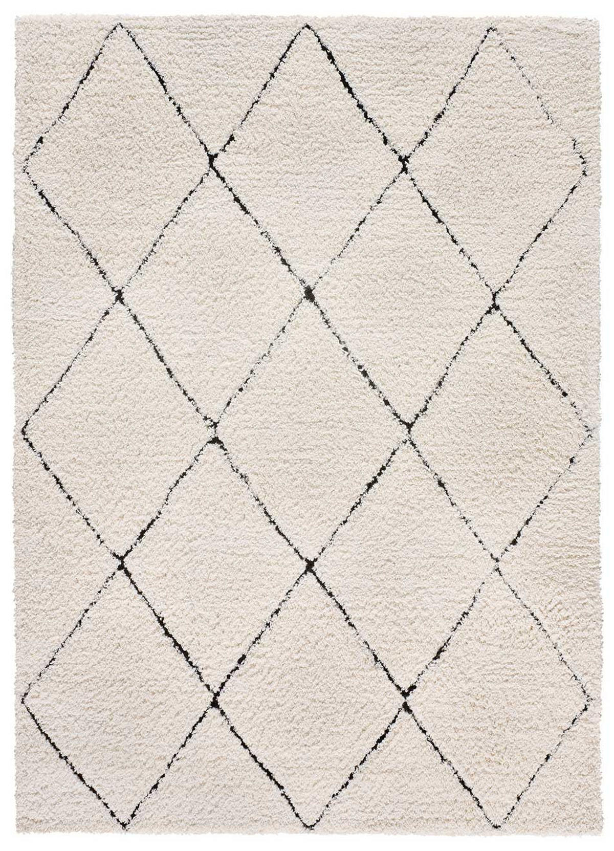 HOCHFLORTEPPICH Creme Atesa 60/120 cm - Creme, Naturmaterialien/Textil (60/120cm) - Atticgo