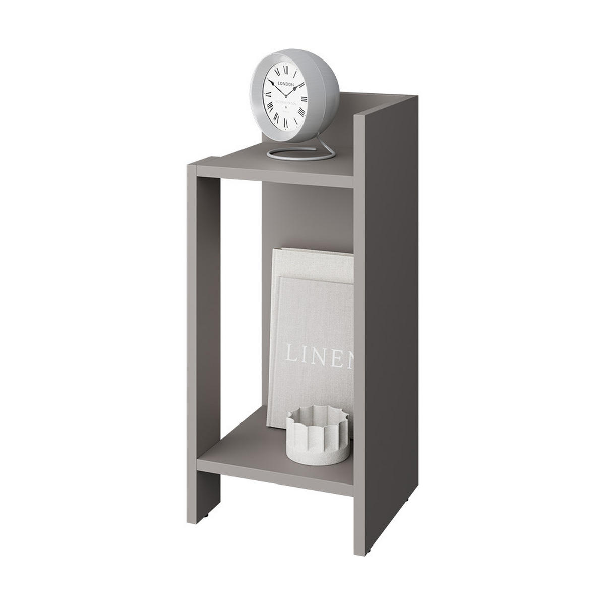 NACHTTISCH Lenar Greige 27 x 60 cm - Greige, Holzwerkstoff (27/60/25cm) - Vicco