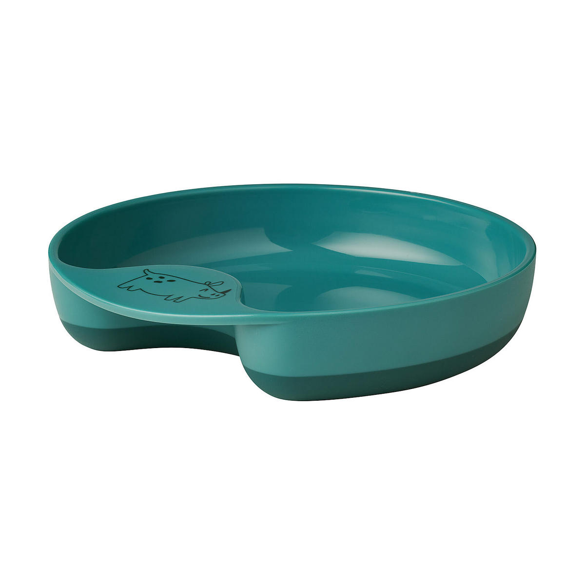 LERNTELLER Mio deep turquoise ø 17,6 cm - Türkis, Kunststoff (17.6/3.5/17.6cm) - Mepal