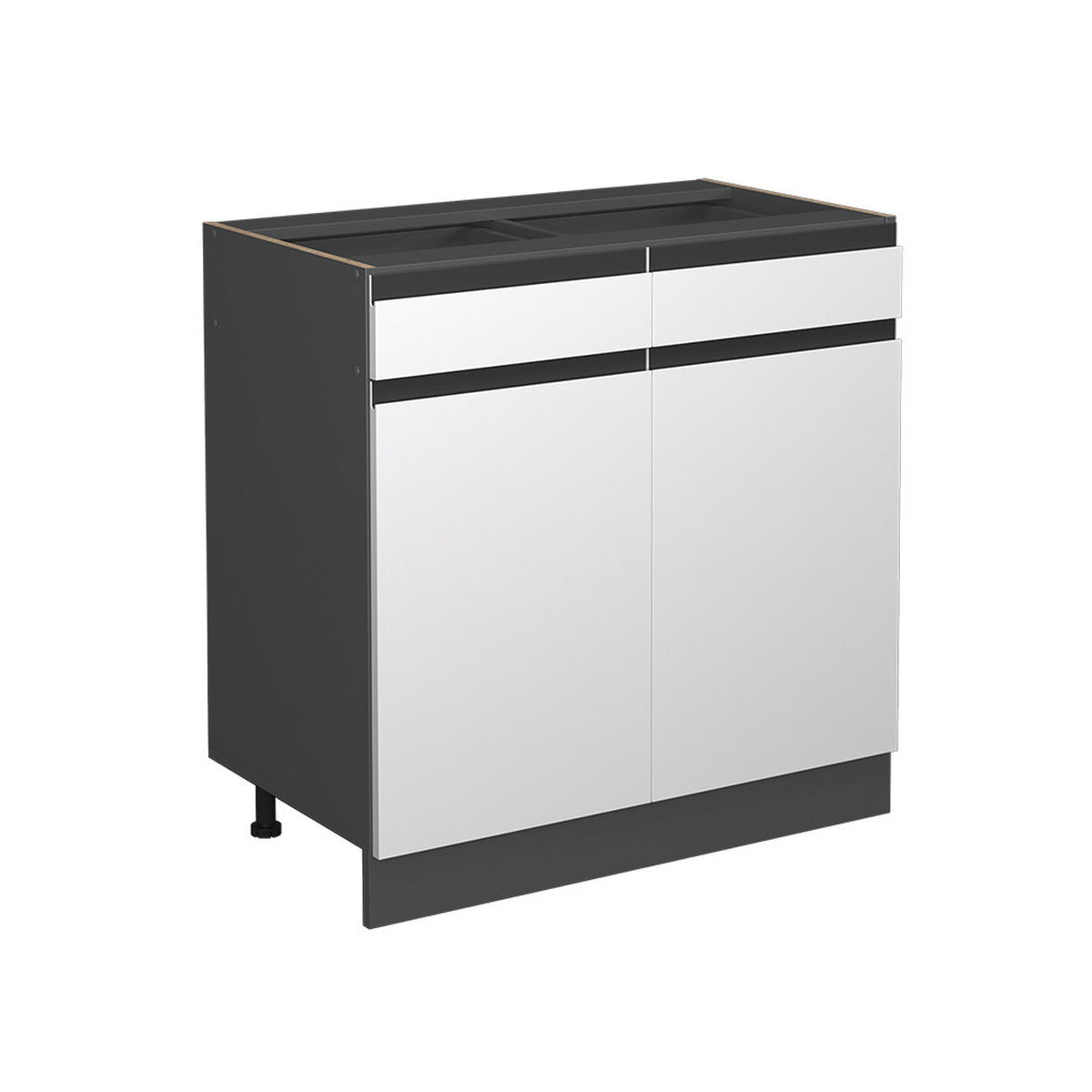 KÜCHENFRONT R-Line Weiß 79.2 x 70.8 cm Möbelfront für den Schubladenunterschrank - Weiß, Holzwerkstoff (79.2/70.8/1.6cm) - Vicco