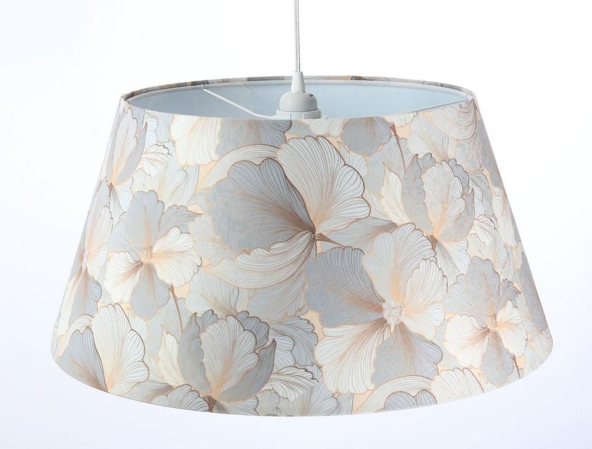 HÄNGELEUCHTE Grau 50/27 cm - Beige, Kunststoff (50/1/27cm) - ONZENO