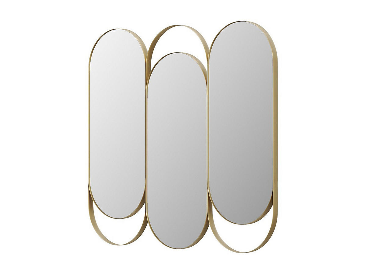 WANDSPIEGEL - 76cm x 2.5cm - Metall - goldfarben - JICHIMI - Goldfarben, Metall (76/69.5/2.5cm) - Vente-Unique