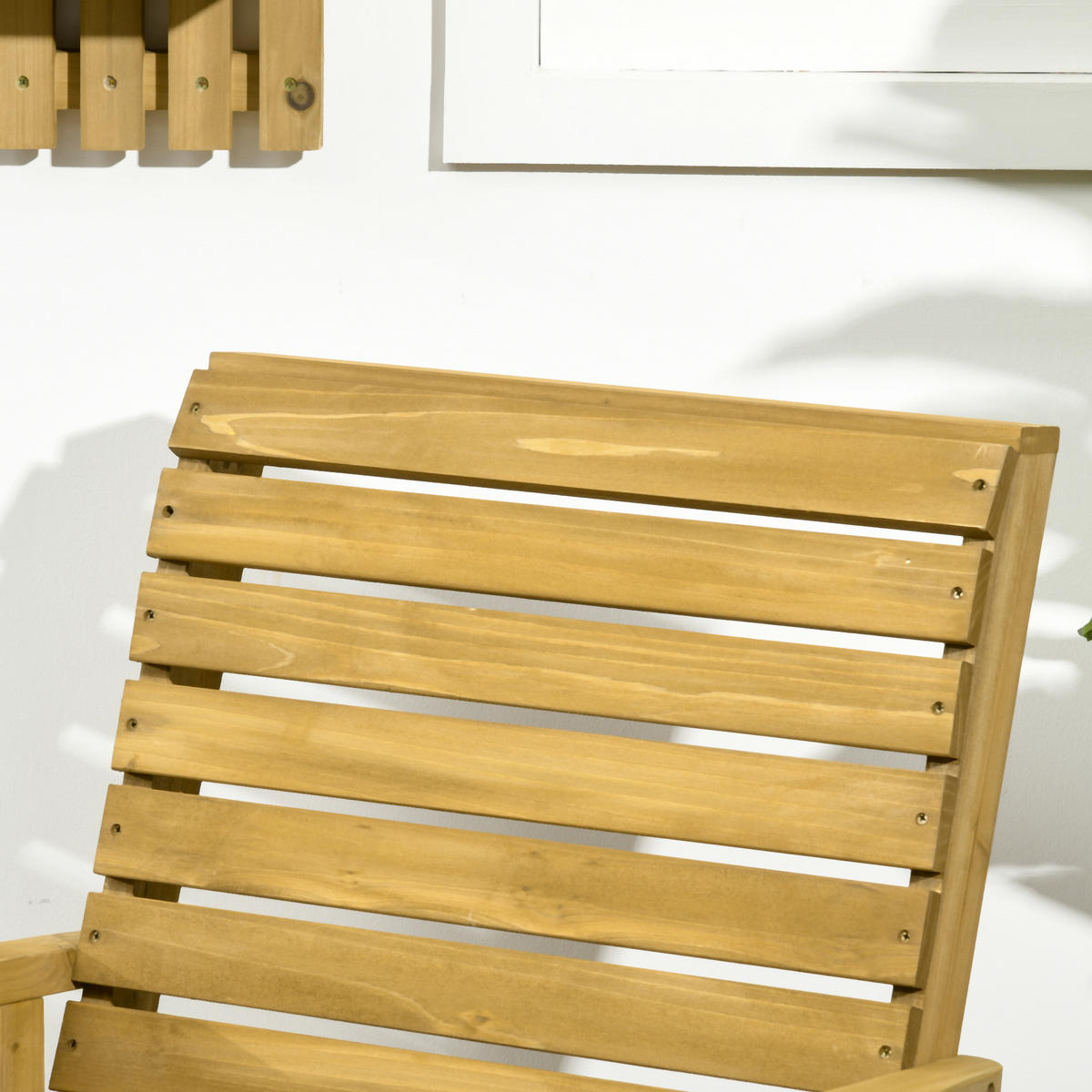 GARTENSCHAUKELSTUHL DE-15313 ergonomisch mit Rücken- und Armlehnen Braun - Braun, Holzwerkstoff (86/85/64cm) - ComfortXL