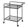 SERVIERWAGEN Hole - Schwarz, Metall (62/72/45cm) - [en.casa]