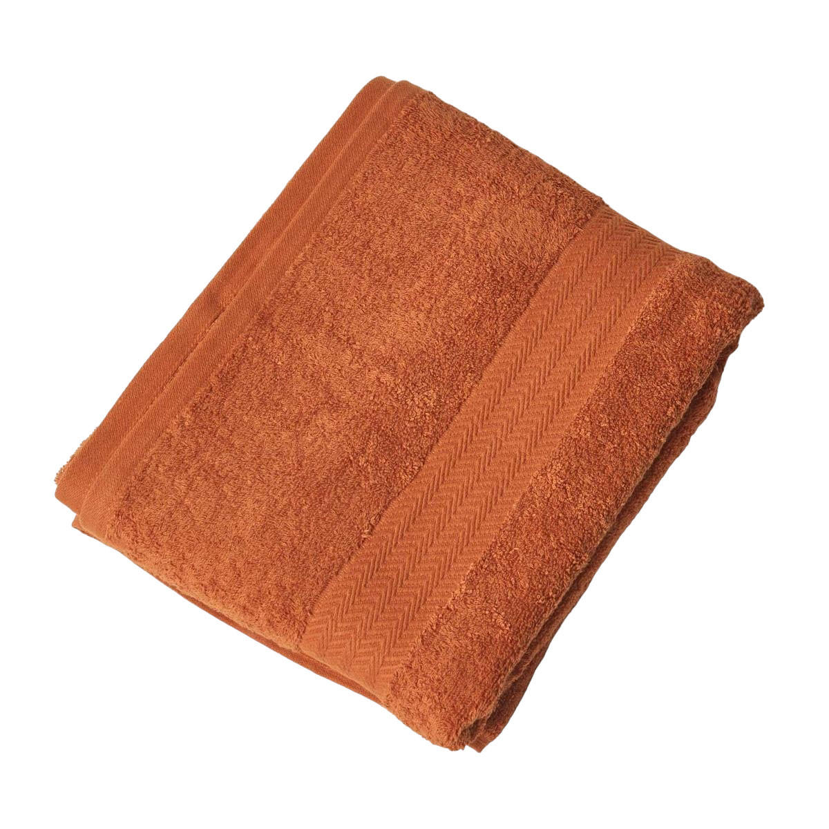 BADETUCH Comfort terracotta 95/150 cm - Terracotta, Textil (95/150cm) - Homescapes
