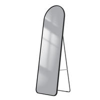 STANDSPIEGEL mit Rahmen Gehärteter Silberspiegel Schwarz 147/45 cm - Schwarz, Glas/Metall (45/147/147cm) - EMKE