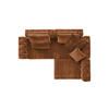 MODULSOFA SEPHI Rotbraun Cord - Rotbraun/Schwarz, Kunststoff/Textil (268/62/191cm) - KAWOLA