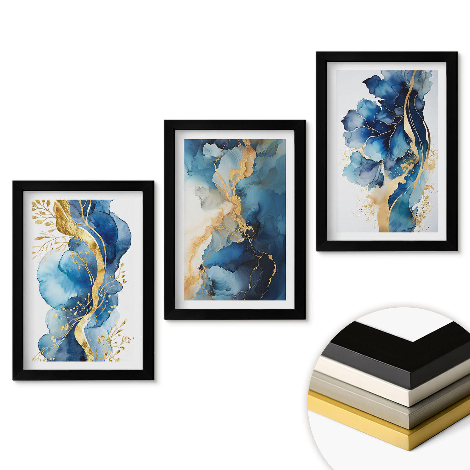ArtPrintCave Wandbilder Schwarz 20x30 cm
