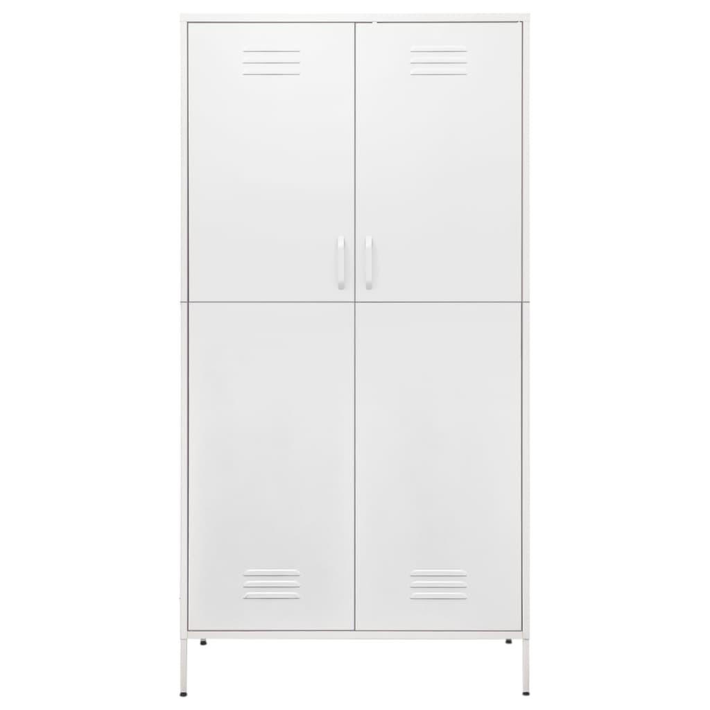 vidaXL Kleiderschrank Weiß 90x180x50 cm