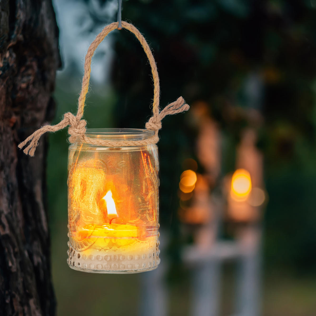 12XWINDLICHT - Transparent, Glas/Textil (7/10.5/7cm) - Relaxdays