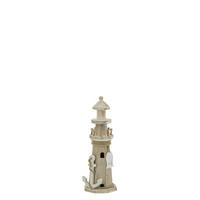 DEKOOBJEKT LEUCHTTURM - Naturfarben, Holz (10.5/30.5/10.5cm) - J-Line