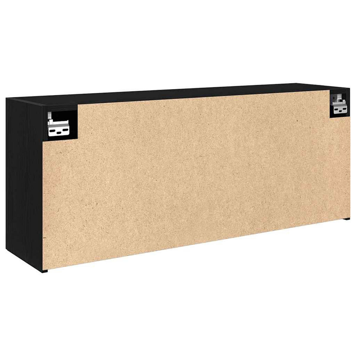 BAD-WANDSCHRANK Schwarz 100/25/40 Cm Holzwerkstoff - Schwarz, Holzwerkstoff (25/40/100cm) - vidaXL