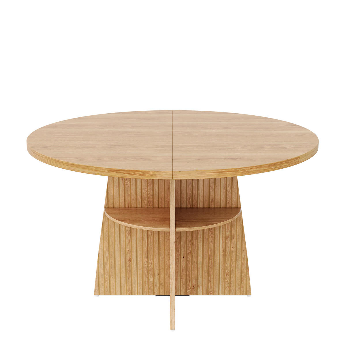 ESSTISCH ausziehbar 110-150 cm mit Ablagefläche DE-39851 Natur - Naturfarben, Holzwerkstoff (110/110/77.5cm) - ComfortXL