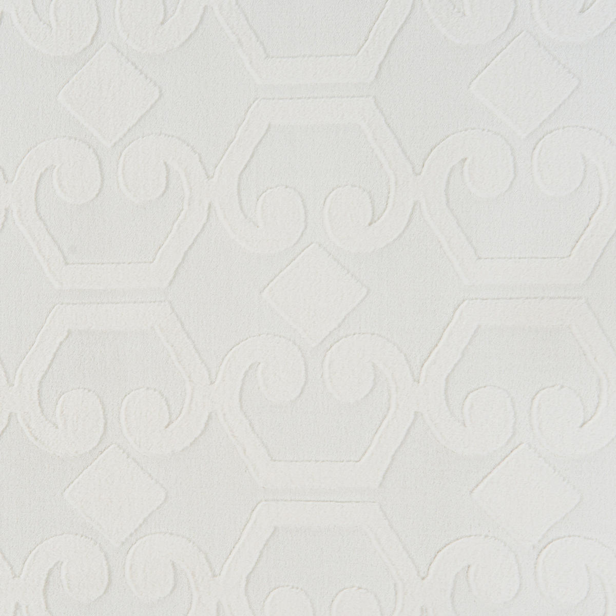 KOBEREC Krémově bílý 160/160 cm Gannett - bílá/krémová, textil (160/160cm) - Beliani