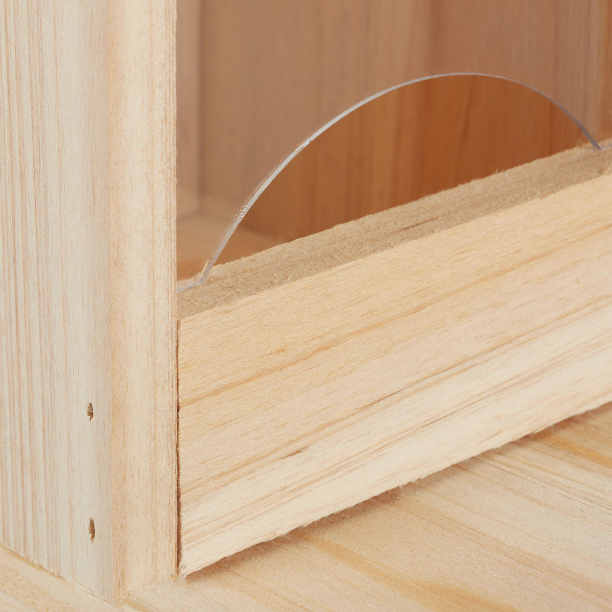 EICHHÖRNCHEN Futterhaus - Hellbraun, Holz/Kunststoff (12/18/25cm) - Relaxdays