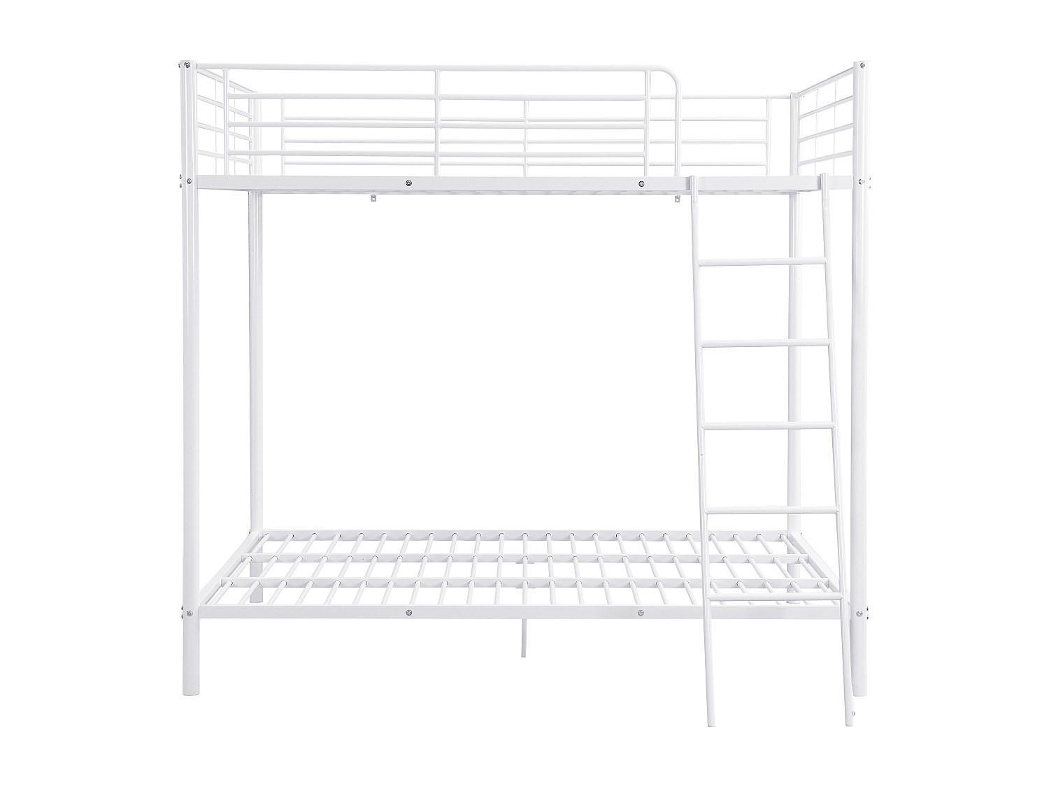 ETAGENBETT - 4 Personen - Metall - Weiß - - Weiß Hochglanz, Metall (140/190cm) - Vente-Unique