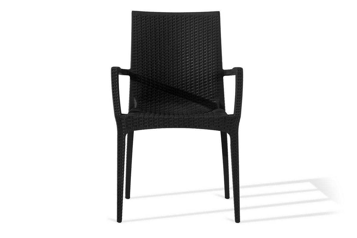 GARTENMÖBEL-SET LEOPSI, ETULI 5-tlg, Anthrazit - Anthrazit, Kunststoff - KONSIMO®