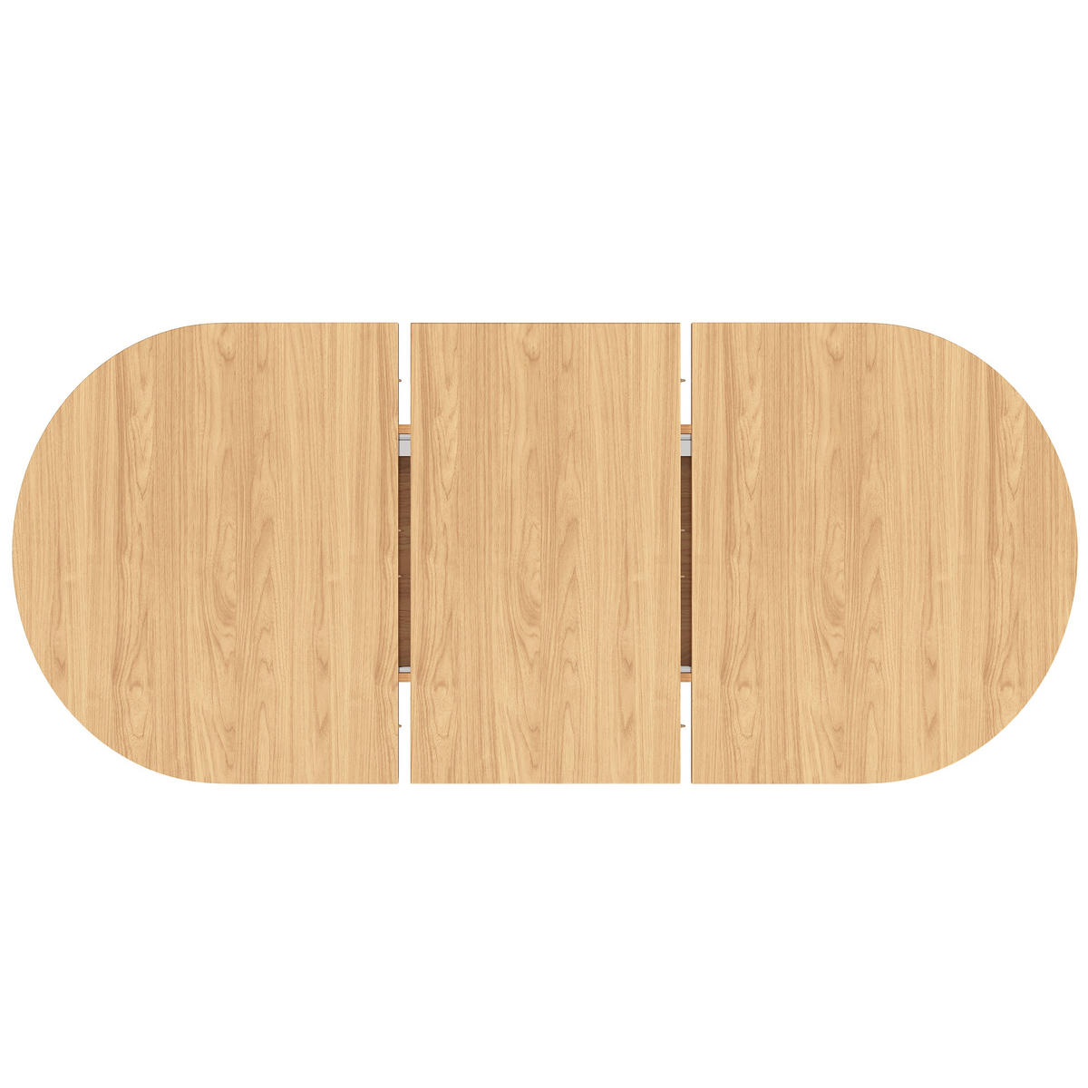 ESSTISCH Ausziehbar Stauraum MDF Naturbraun - Multicolor, Holzwerkstoff (80/160/76cm) - FLIEKS