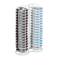 KAPSELHALTER - Weiß, Metall (18/29/8.5cm) - Relaxdays