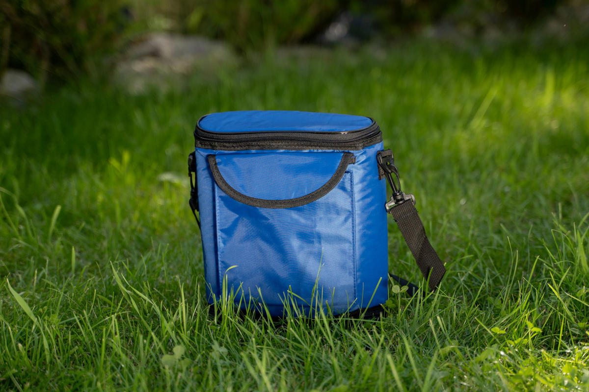 KÜHLTASCHE Dunkelblau-Schwarz für 6 Dosen - Dunkelblau, Textil (27/25cm) - Excellent Houseware