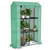 GEWÄCHSHAUS, 100L x 40B x 150H cm - Grün, Kunststoff/Metall (40/150/100cm) - Outsunny